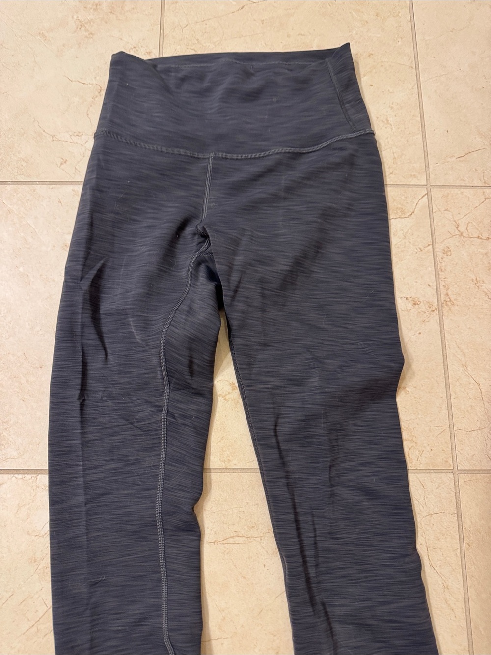 lululemon athletica Black Heather High-Rise Leggings